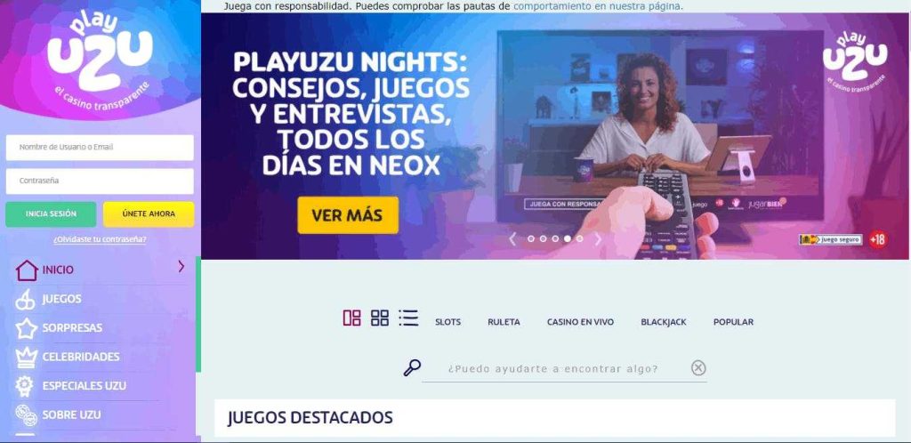 PlayUZU casino